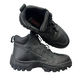 Rocky Mens Size 10M Black Leather Postal Sport Chukka TMC Duty Series Boots 5015